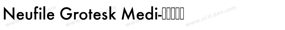 Neufile Grotesk Medi字体转换